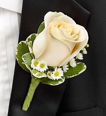 White Boutonniere